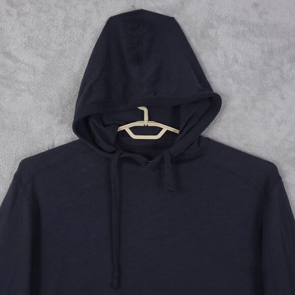 Rag And Bone Hoodie Mens Size XL Navy Preppy Lightweight Textured Thin Cotton - Picture 3 of 12